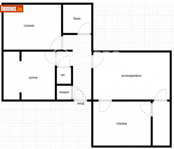 Тристаен, 88m² - Жк. Борово, София - Апартамент за продажба - АДРЕС НЕДВИЖИМИ ИМОТИ - 120597612