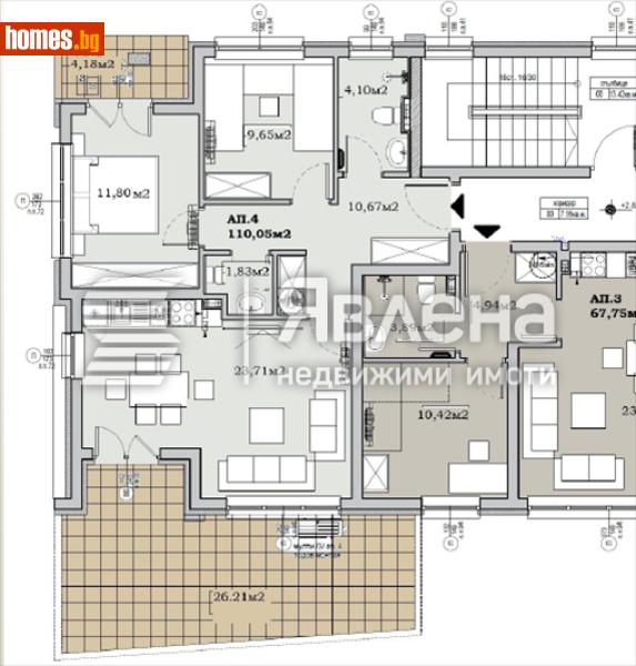 Тристаен, 134m² - Жк. Сухата Река, София - Апартамент за продажба - ЯВЛЕНА - 120597898