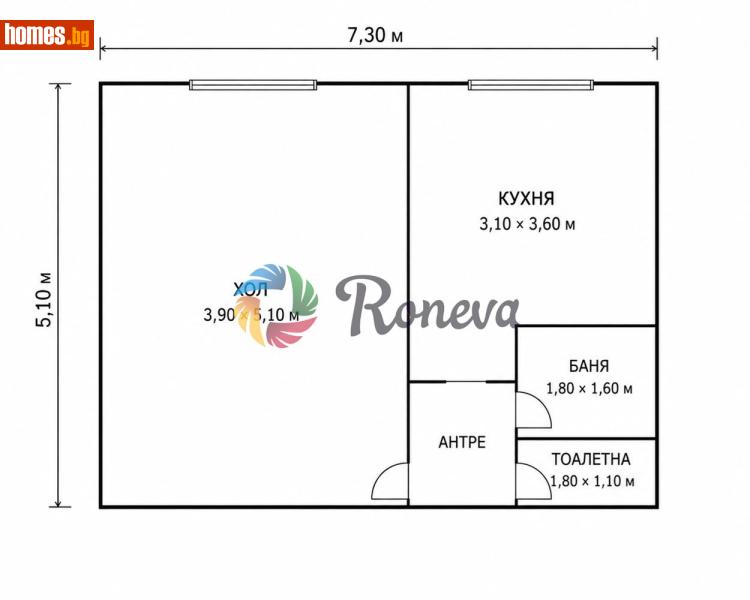 Двустаен, 40m² - Жк. Изгрев, Варна - Апартамент за продажба - РОНЕВА ООД - 120645003