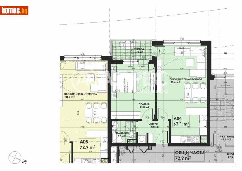 Двустаен, 75m² - Кв. Малинова Долина, София - Апартамент за продажба - АДРЕС НЕДВИЖИМИ ИМОТИ - 120647722