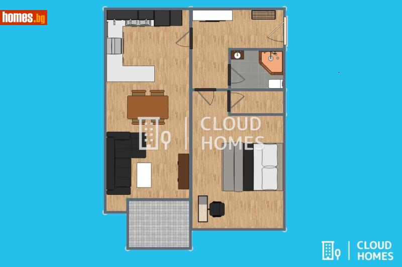 Двустаен, 84m² - Жк. Зона Б19, София - Апартамент за продажба - Cloud Homes - 120658575