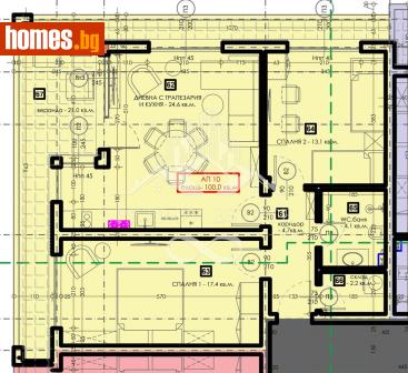Тристаен, 115m² - Апартамент за продажба - 120660672