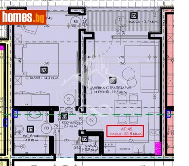 Двустаен, 63m² - Апартамент за продажба - 120660882
