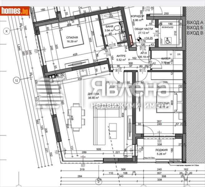 Тристаен, 123m² - Жк. Възраждане, Варна - Апартамент за продажба - ЯВЛЕНА - 120663323