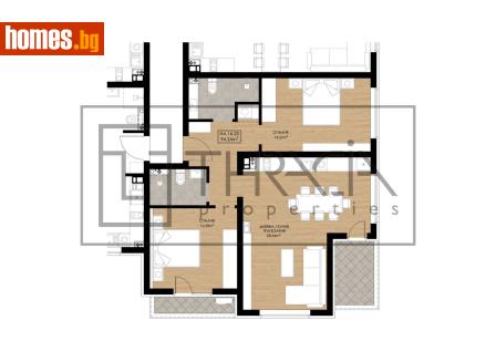 Тристаен, 109m² - Апартамент за продажба - 120702027
