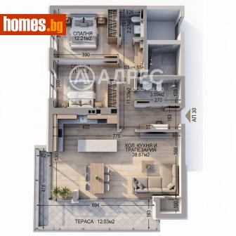 Тристаен, 125m² - Апартамент за продажба - 120717012