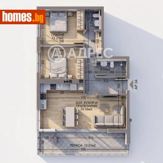 Тристаен, 114m² - Апартамент за продажба - 120717022