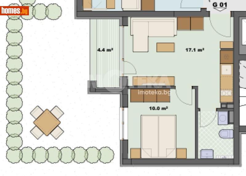 Двустаен, 47m² - Гр.Созопол, Бургас - Апартамент за продажба - ИМОТЕКА АД - 120731469