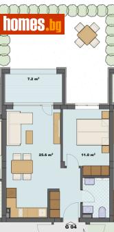 Двустаен, 62m² - Апартамент за продажба - 120731489