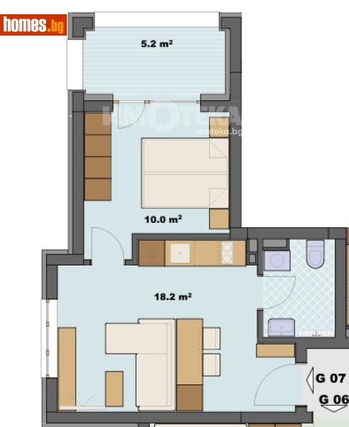 Двустаен, 51m² - Гр.Созопол, Бургас - Апартамент за продажба - ИМОТЕКА АД - 120731519