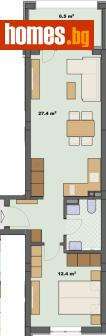 Двустаен, 66m² - Апартамент за продажба - 120731539