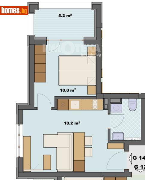 Двустаен, 51m² - Гр.Созопол, Бургас - Апартамент за продажба - ИМОТЕКА АД - 120731570