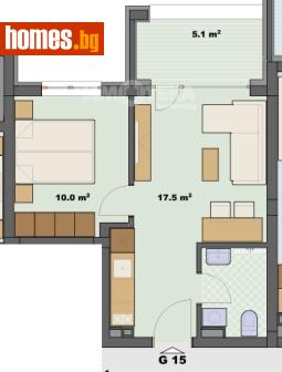 Двустаен, 49m² - Апартамент за продажба - 120731580