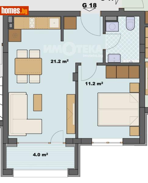 Двустаен, 53m² - Гр.Созопол, Бургас - Апартамент за продажба - ИМОТЕКА АД - 120731610