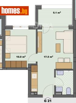 Двустаен, 49m² - Апартамент за продажба - 120731640