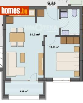 Двустаен, 53m² - Апартамент за продажба - 120731670