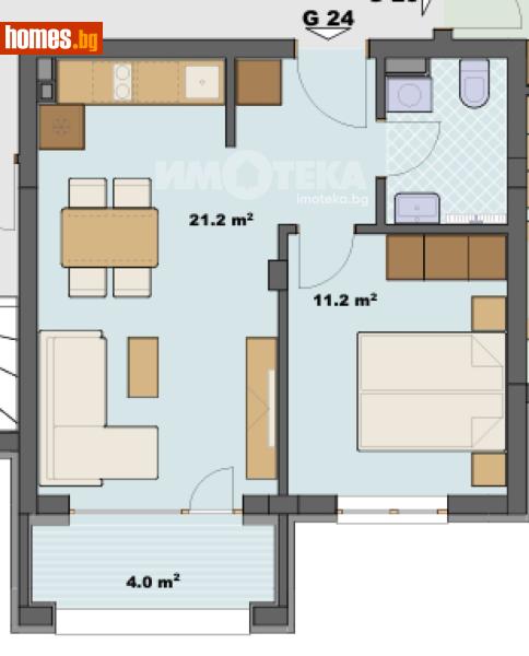 Двустаен, 53m² - Гр.Созопол, Бургас - Апартамент за продажба - ИМОТЕКА АД - 120731670