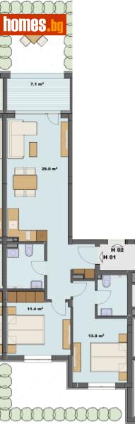 Тристаен, 90m² - Гр.Созопол, Бургас - Апартамент за продажба - ИМОТЕКА АД - 120731680
