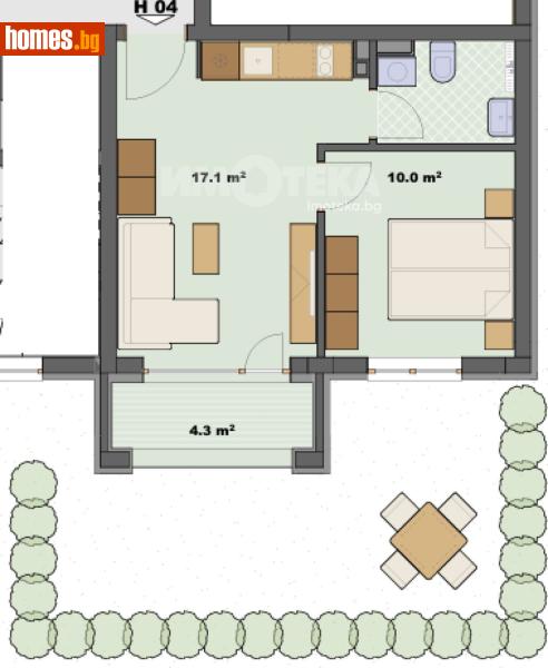 Двустаен, 47m² - Гр.Созопол, Бургас - Апартамент за продажба - ИМОТЕКА АД - 120731700