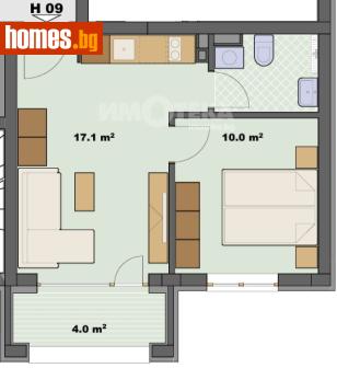 Двустаен, 47m² - Апартамент за продажба - 120731730