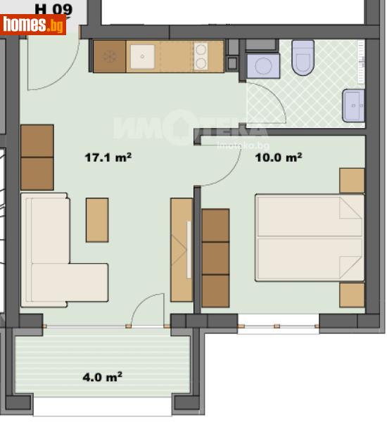 Двустаен, 47m² - Гр.Созопол, Бургас - Апартамент за продажба - ИМОТЕКА АД - 120731730