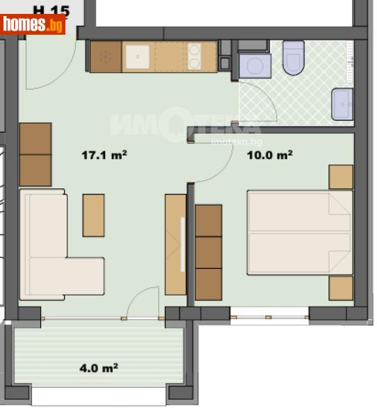 Двустаен, 47m² - Гр.Созопол, Бургас - Апартамент за продажба - ИМОТЕКА АД - 120731760