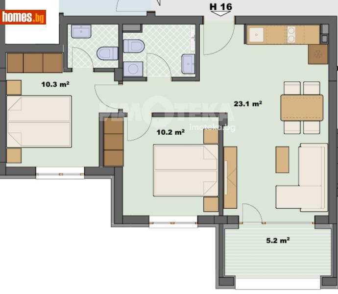 Тристаен, 73m² - Гр.Созопол, Бургас - Апартамент за продажба - ИМОТЕКА АД - 120731770
