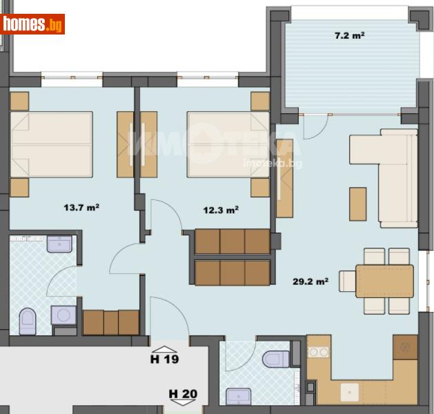 Тристаен, 92m² - Гр.Созопол, Бургас - Апартамент за продажба - ИМОТЕКА АД - 120731800