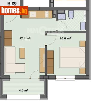 Едностаен, 47m² - Апартамент за продажба - 120731810