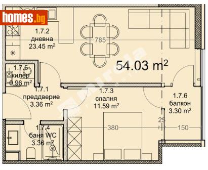 Двустаен, 65m² - Апартамент за продажба - 120748674