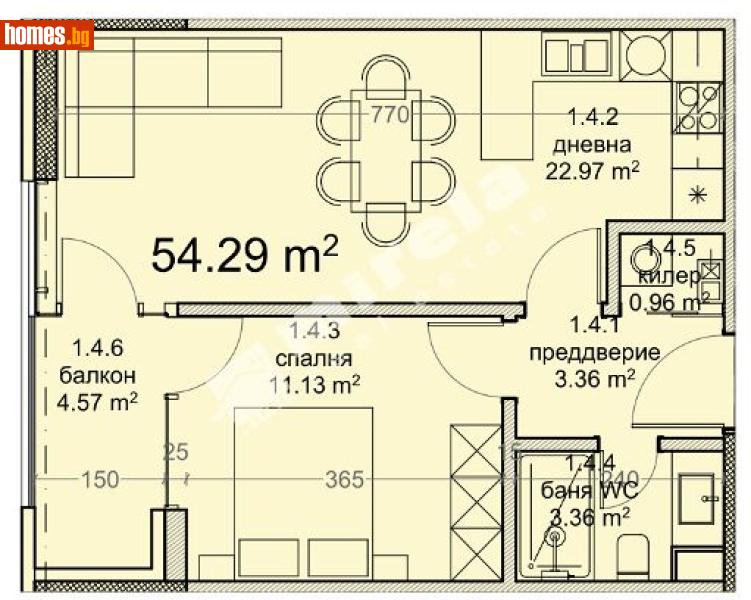 Двустаен, 64m² - Кв. Владиславово, Варна - Апартамент за продажба - МИРЕЛА - 120748697