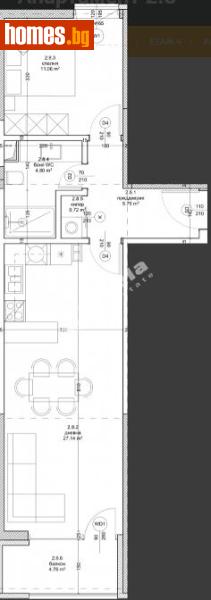 Двустаен, 75m² - Кв. Владиславово, Варна - Апартамент за продажба - МИРЕЛА - 120748718