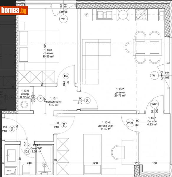 Тристаен, 82m² - Кв. Владиславово, Варна - Апартамент за продажба - МИРЕЛА - 120748724