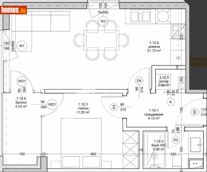 Двустаен, 63m² - Кв. Владиславово, Варна - Апартамент за продажба - МИРЕЛА - 120748725