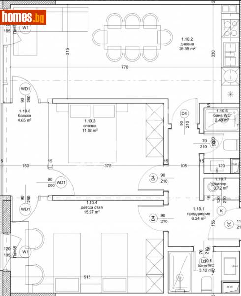 Тристаен, 96m² - Кв. Владиславово, Варна - Апартамент за продажба - МИРЕЛА - 120748726
