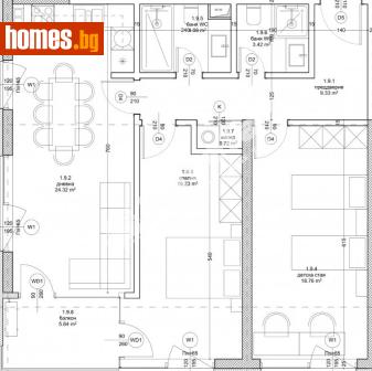 Тристаен, 116m² - Апартамент за продажба - 120748727