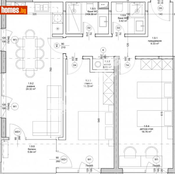 Тристаен, 116m² - Кв. Владиславово, Варна - Апартамент за продажба - МИРЕЛА - 120748727