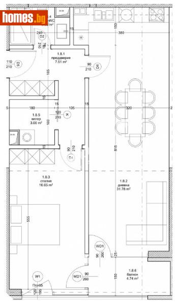 Двустаен, 91m² - Кв. Владиславово, Варна - Апартамент за продажба - МИРЕЛА - 120748728