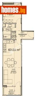 Двустаен, 75m² - Апартамент за продажба - 120748729