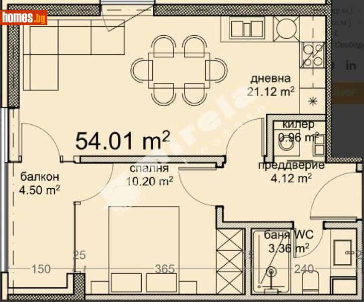 Двустаен, 63m² - Кв. Владиславово, Варна - Апартамент за продажба - МИРЕЛА - 120748808