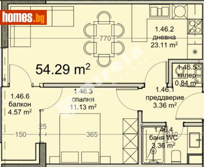 Двустаен, 63m² - Апартамент за продажба - 120748815