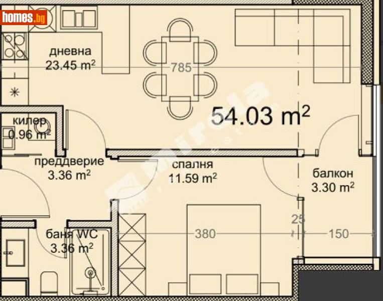 Двустаен, 65m² - Кв. Владиславово, Варна - Апартамент за продажба - МИРЕЛА - 120748841