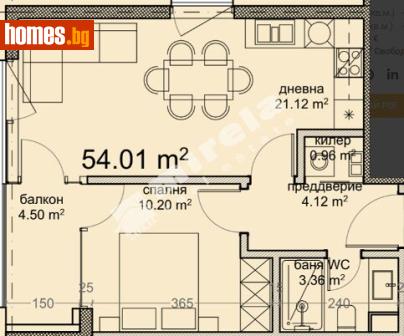 Двустаен, 63m² - Апартамент за продажба - 120748853