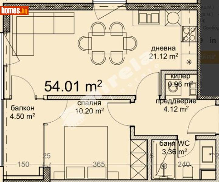 Двустаен, 63m² - Кв. Владиславово, Варна - Апартамент за продажба - МИРЕЛА - 120748853