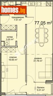 Двустаен, 91m² - Апартамент за продажба - 120748856
