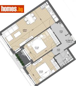 Тристаен, 95m² - Апартамент за продажба - 120748865
