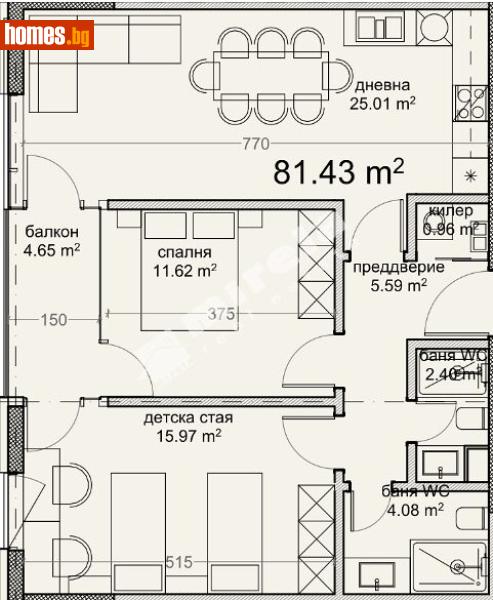Тристаен, 96m² - Кв. Владиславово, Варна - Апартамент за продажба - МИРЕЛА - 120748873