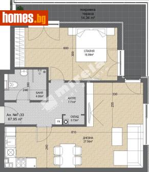 Двустаен, 83m² - Апартамент за продажба - 120748884