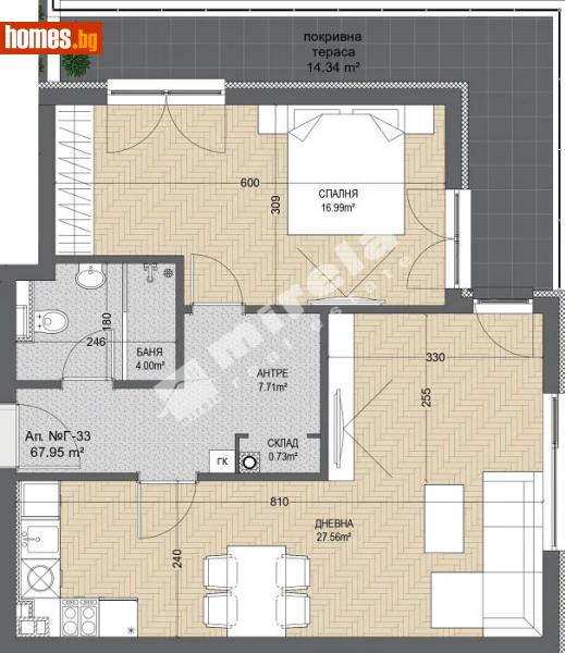 Двустаен, 83m² - Кв. Манастирски Ливади, София - Апартамент за продажба - МИРЕЛА - 120748884