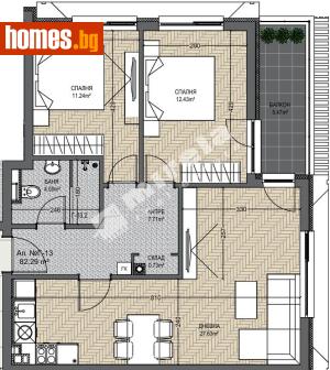 Тристаен, 101m² - Апартамент за продажба - 120748891